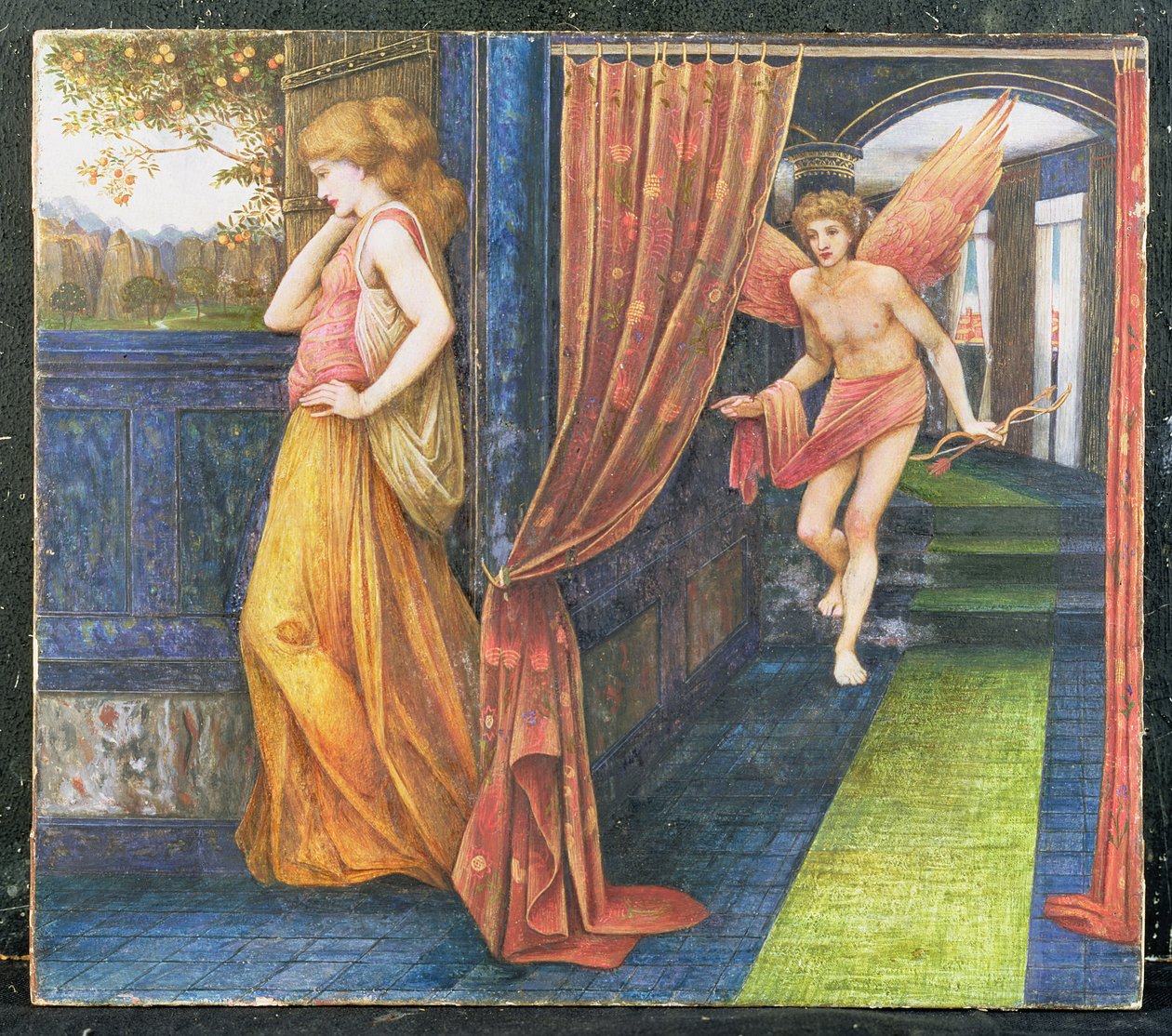 Amor och Psyche av John Roddam Spencer Stanhope