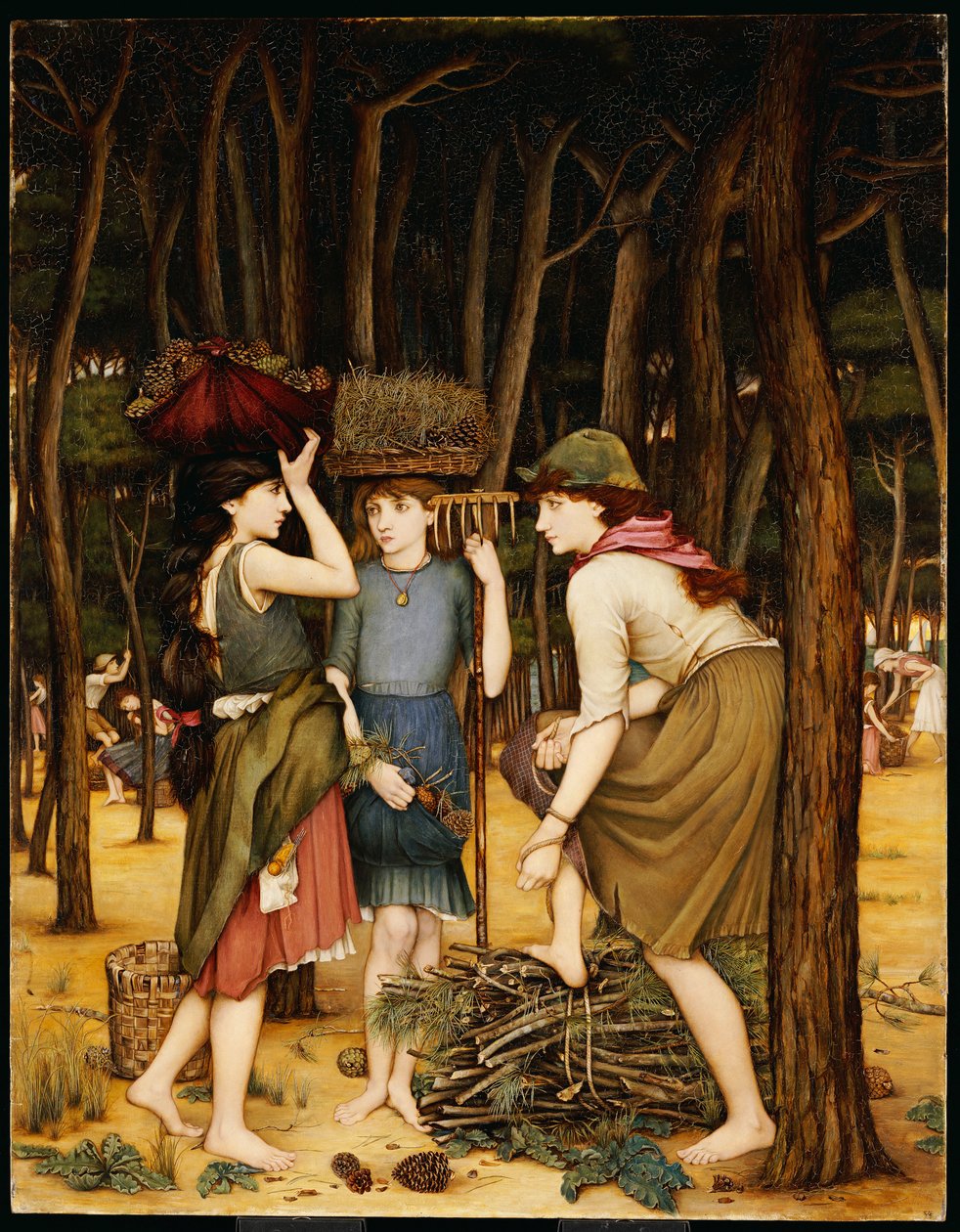 Pine Woods vid Viareggio av John Roddam Spencer Stanhope