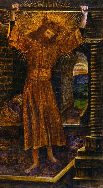 The Wine Press, ca 1860 (akvarell, gouache & guldfärg på papper) av John Roddam Spencer Stanhope