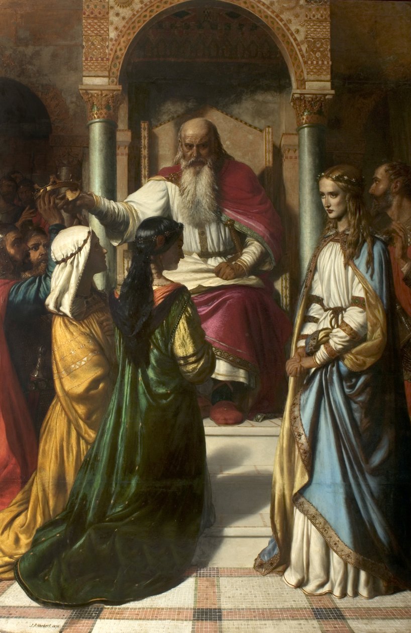 Lear och Cordelia, 1876 av John Rogers Herbert