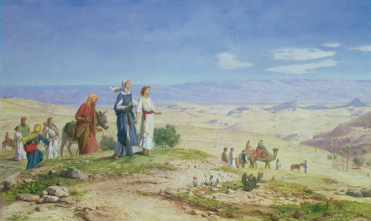 Utanför Jerusalem, 1878 (olja på duk ombord) av John Rogers Herbert