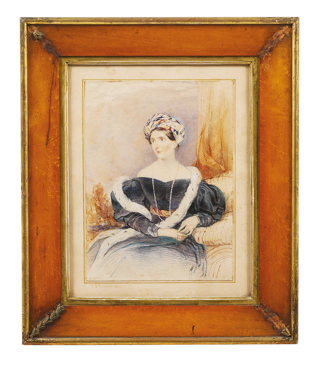 Porträtt av Lady Priscilla Wellesley-Pole, grevinna av Westmorland, 1835 av John Rogers Herbert
