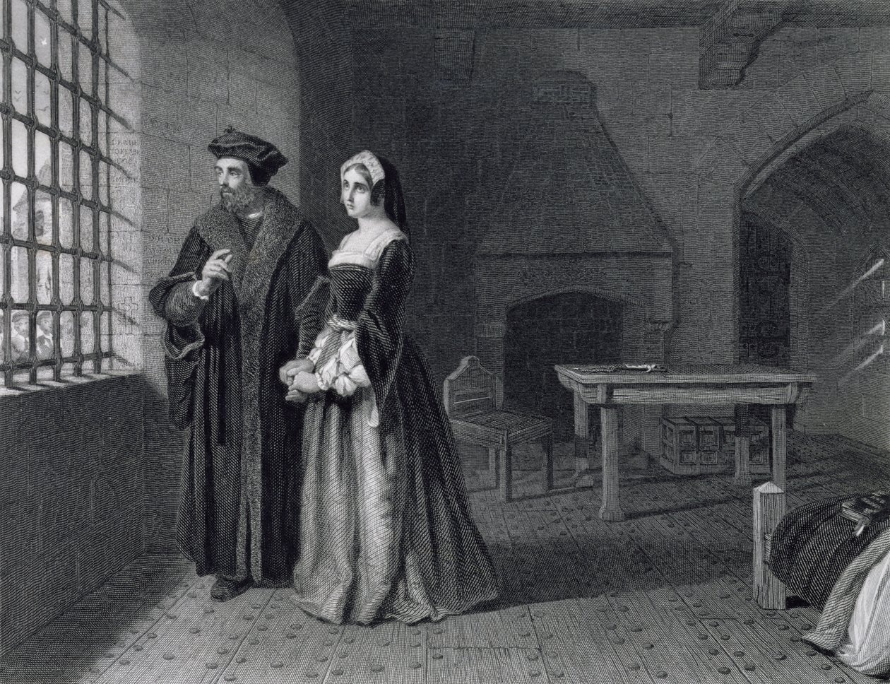 Sir Thomas More (1478-1535) graverad av Outrim av John Rogers Herbert