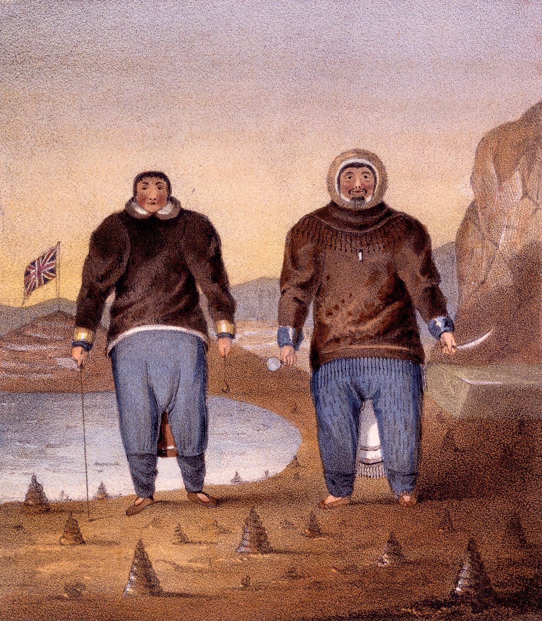 Illictu och Otoogiu, illustration från 