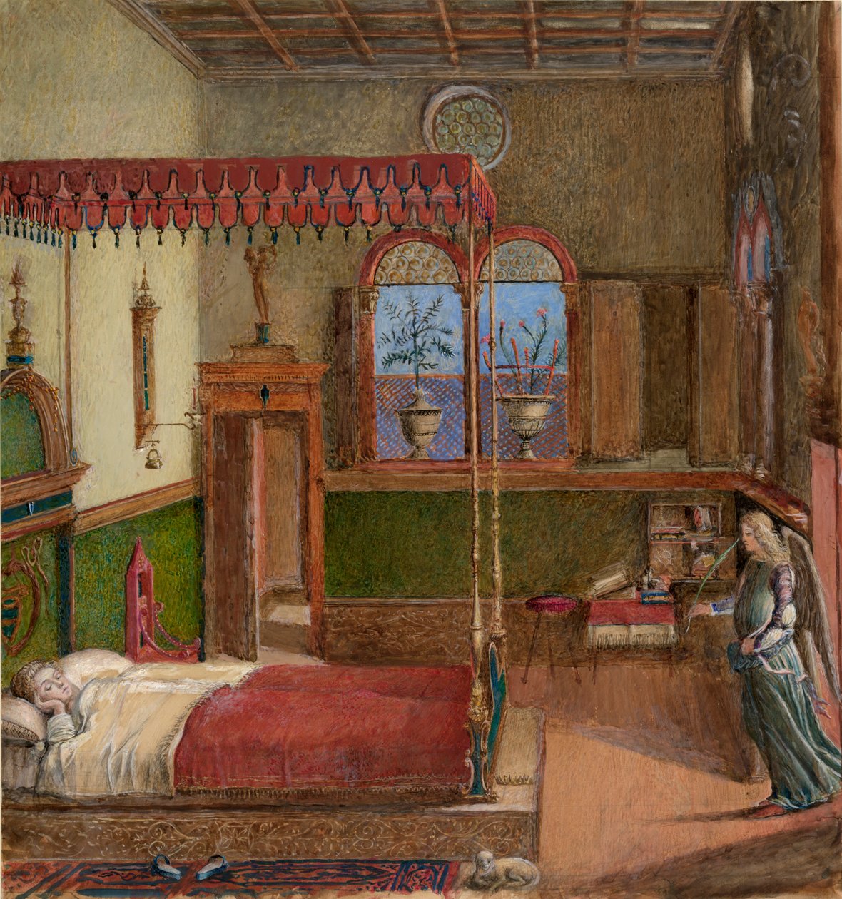 Teckning av Carpaccios dröm om Saint Ursula, 1876 av John Ruskin