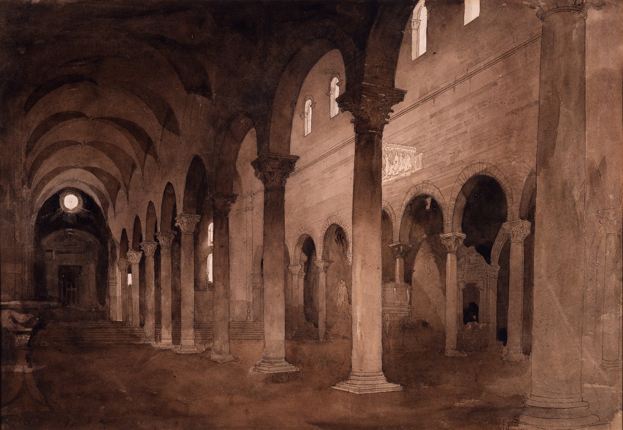 Interiör i San Frediano, Lucca av John Ruskin