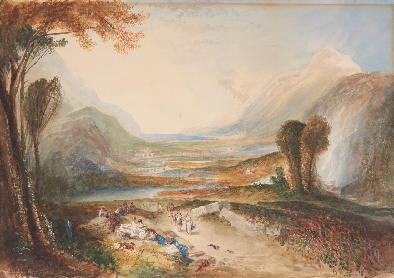 Studie efter berättelsen om Apollon och Daphne av John Ruskin