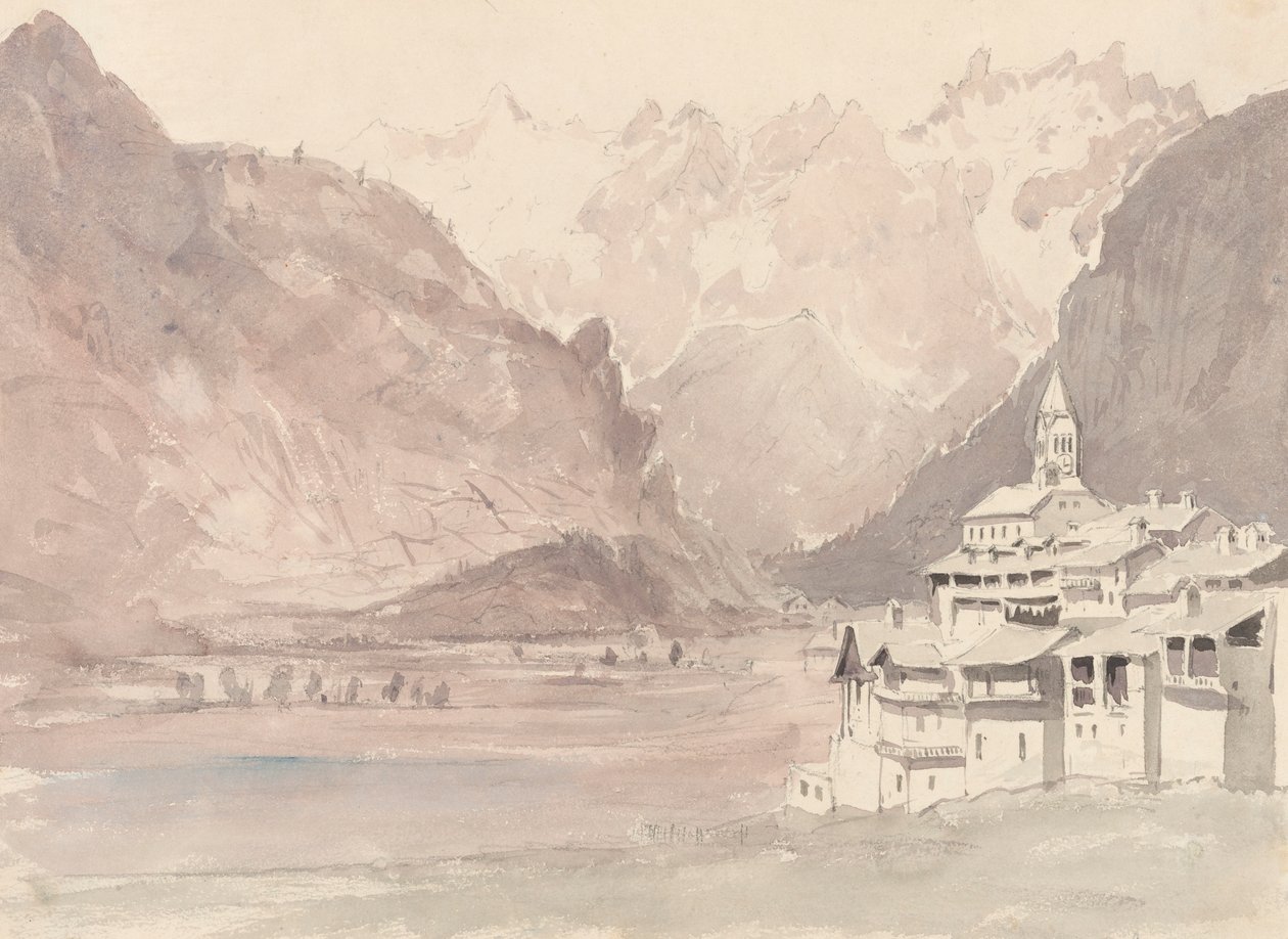 Schweiziska bergslandskap av John Ruskin