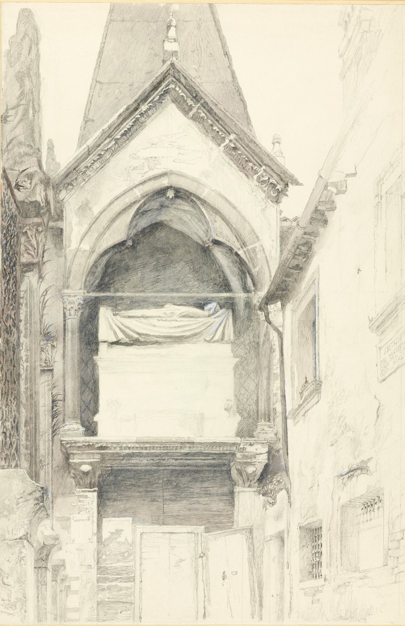 Cangrande I della Scalas grav, Verona, 28 maj - 29 juni 1869. av John Ruskin