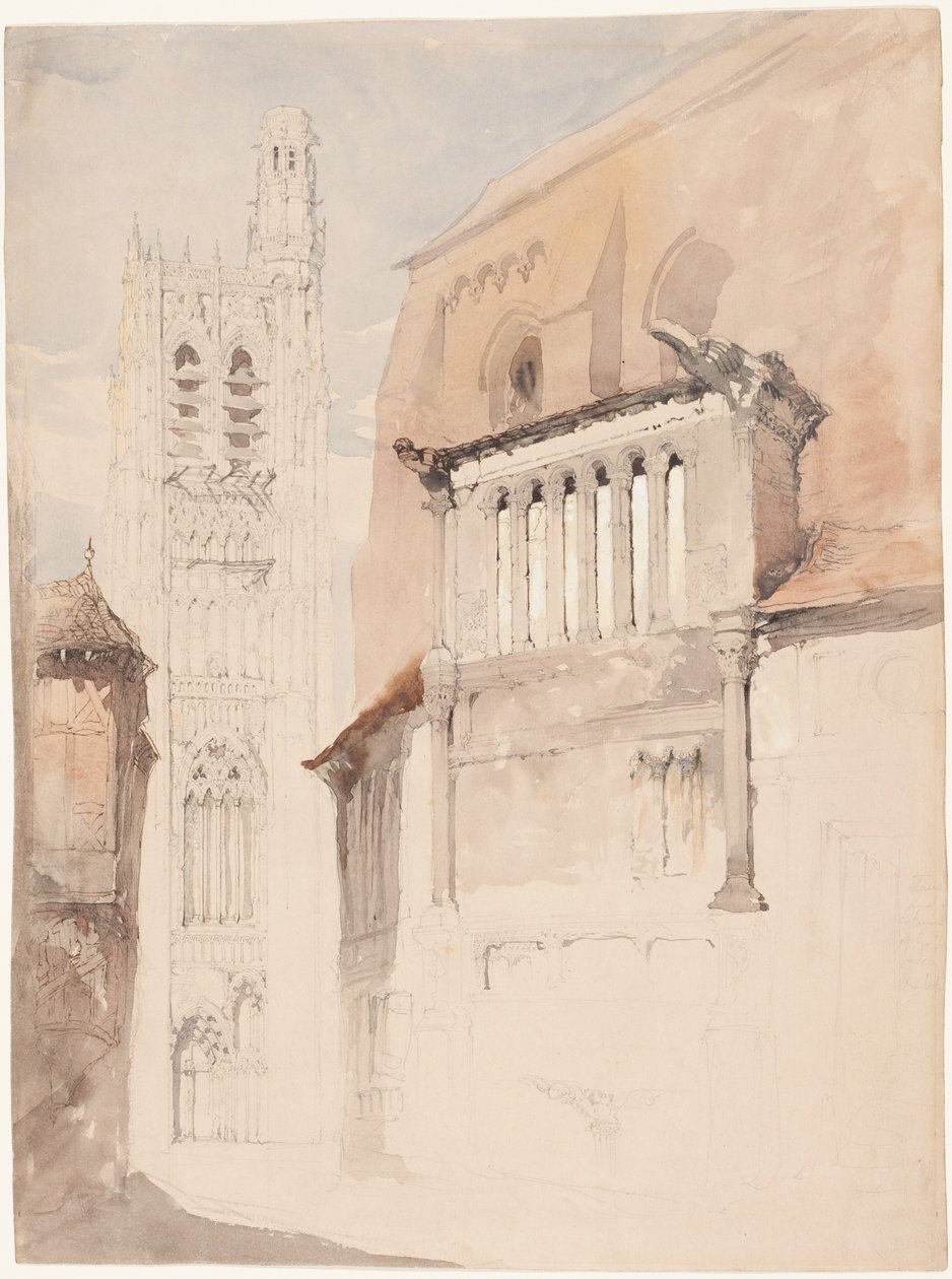 Tornet på katedralen i Sens av John Ruskin