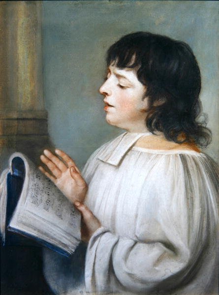 A Chorister (pastell) av John Russell