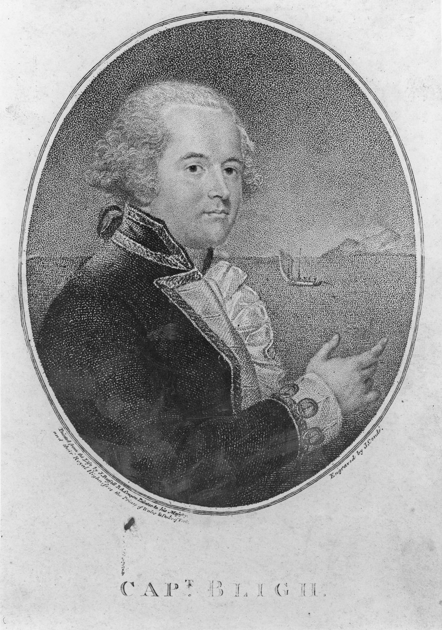 Kapten William Bligh, graverad av John Conde (gravyr) av John Russell