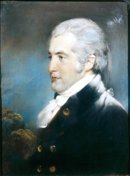 Porträtt av Mr David Russell (pastell) (se 237871 för par) av John Russell