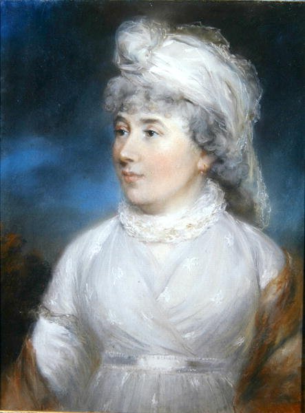 Porträtt av Mrs Carruthers (pastell) av John Russell