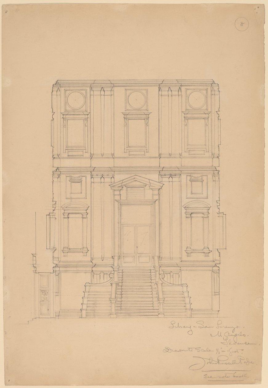 Bibliotek, San Lorenzo av John Russell Pope