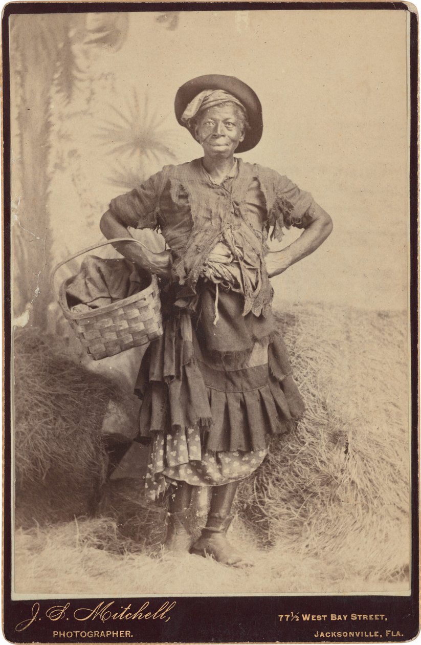 Porträtt av en kvinna,ca. 1890-talet (foto) av John S. Mitchell