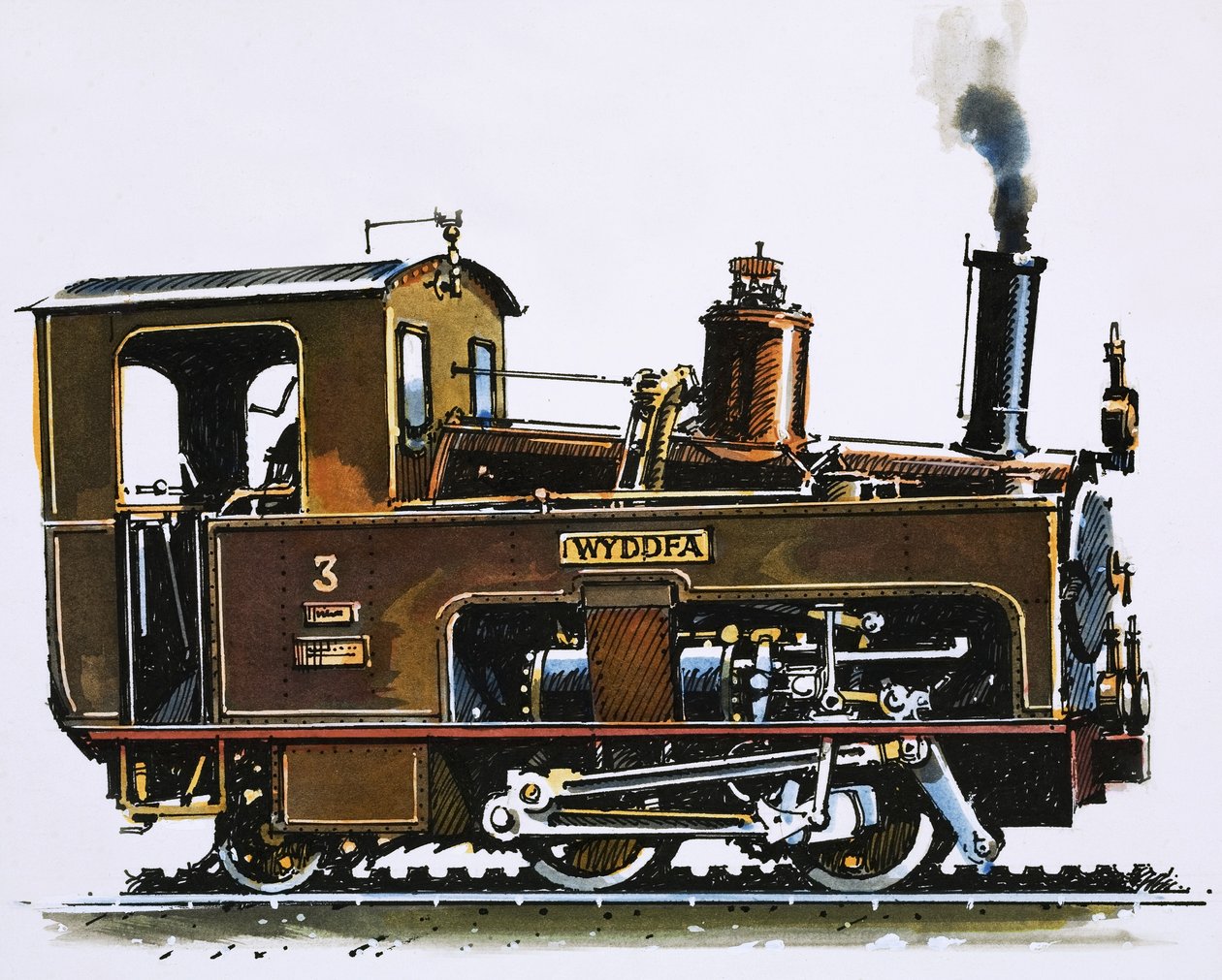 En värld av fart och kraft: Lokomotiv från Snowdon Mountain Railway av John S. Smith
