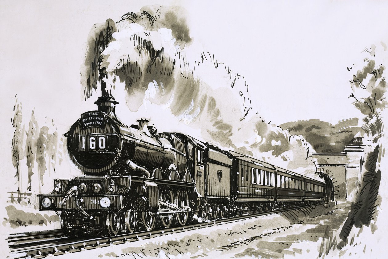 Den berömda 4-6-0 "Castle"-klassen av ånglok som användes av Great Western av John S. Smith