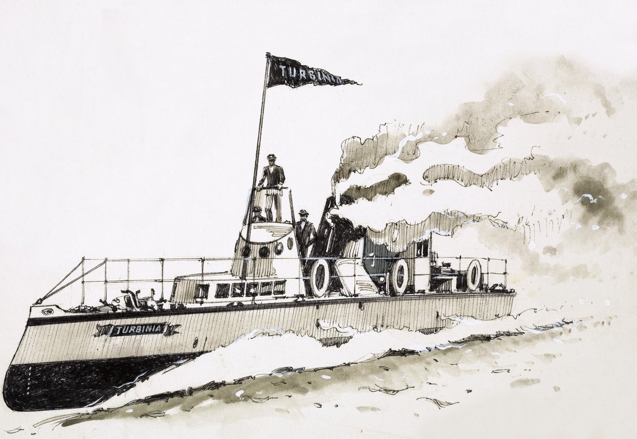 Turbinia, ångdrivet fartyg av John S. Smith