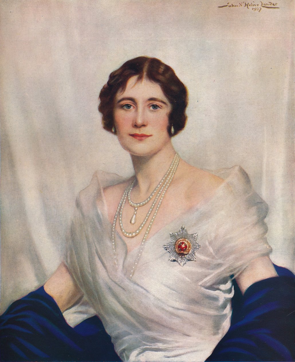 "Hennes Majestät Drottning Elizabeth", 1937 av John Saint Helier Lander