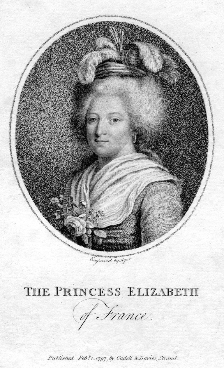 Prinsessan Elizabeth av Frankrike, 1797 av John Samuel Agar