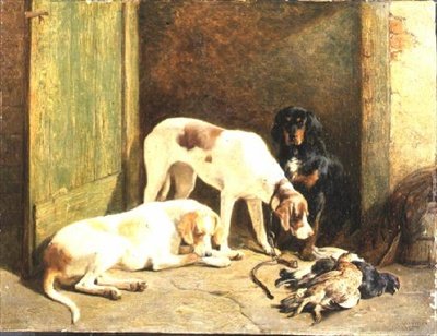 Pointers och en Gordon Setter av John Sargent Noble