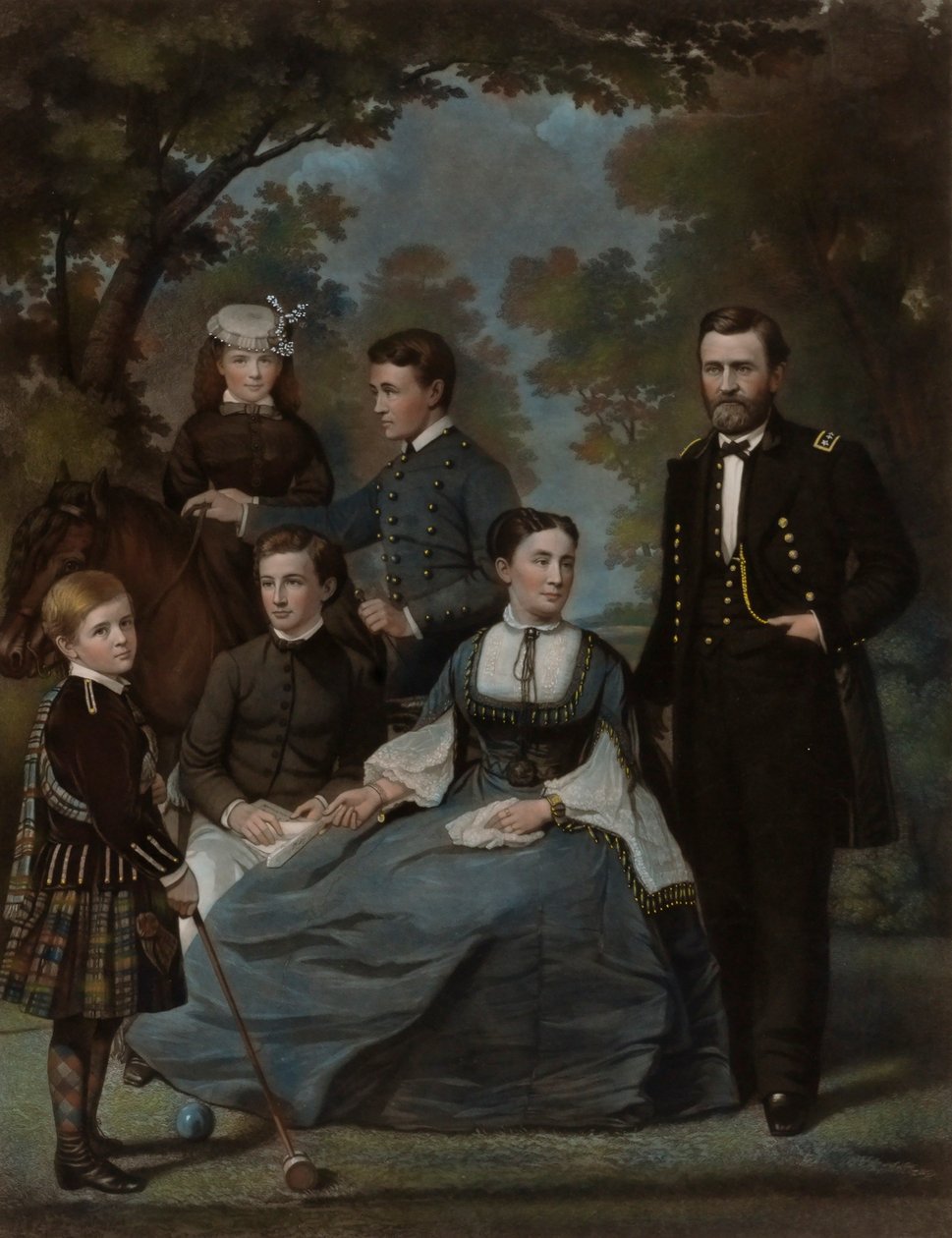 General Grant och hans familj av John Sartain
