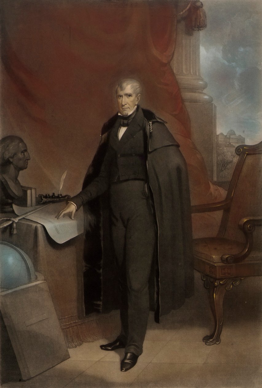 William Henry Harrison av John Sartain