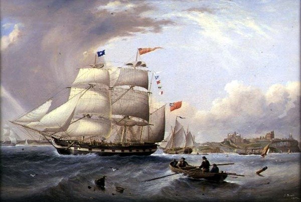 "Den gyllene våren" utanför Tynemouth av John Scott