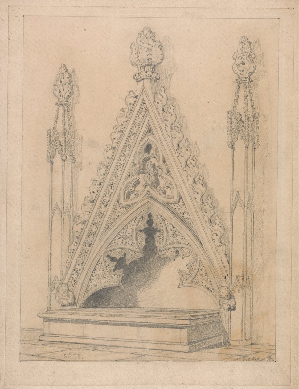 Ett monument i Raveningham Church, Norfolk av John Sell Cotman