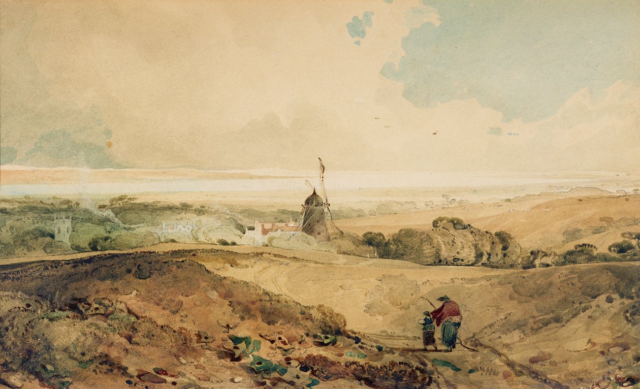 En vy från Welton, Yorkshire av John Sell Cotman