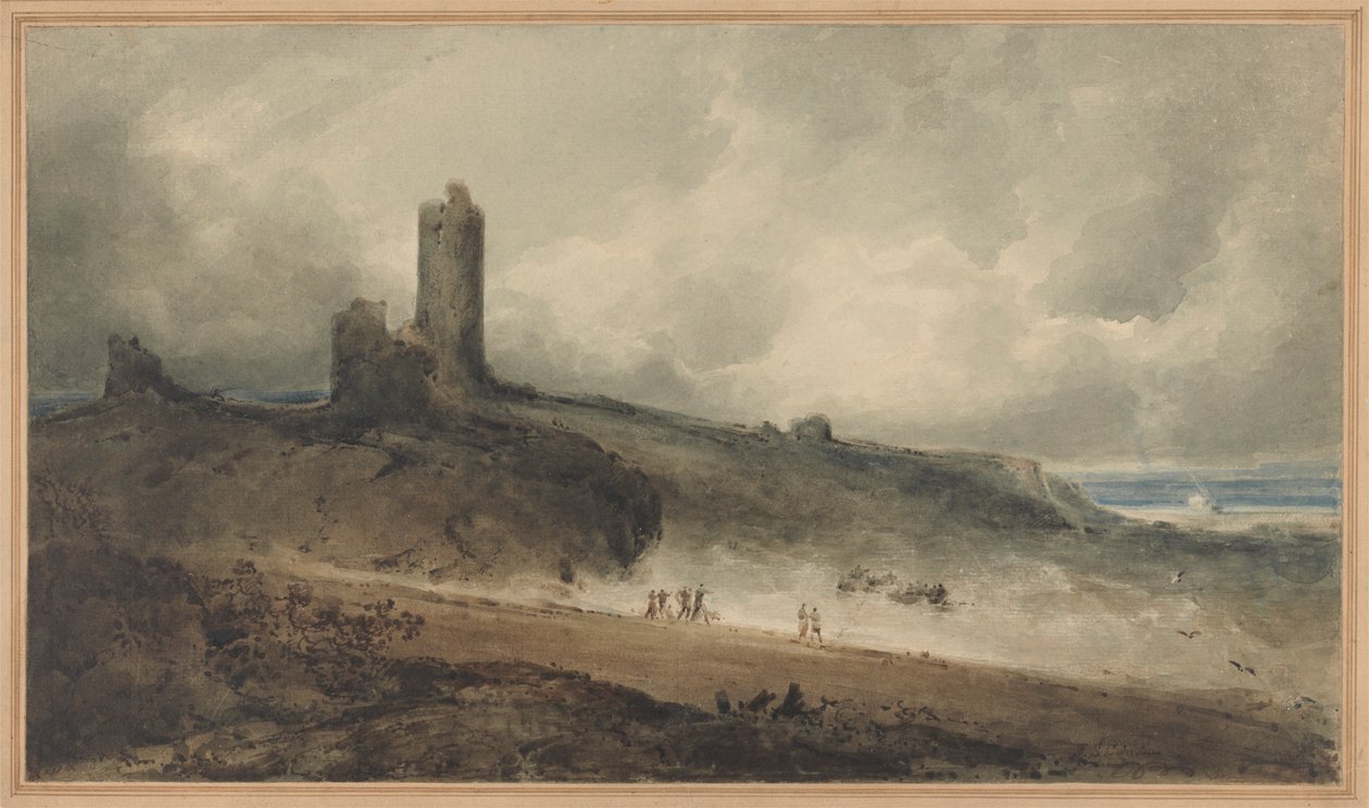 Aberystwyth slott av John Sell Cotman