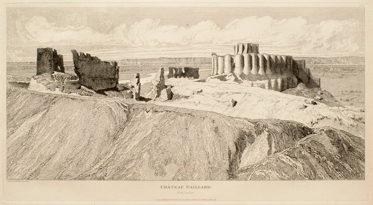 Château Gaillard (vy mot nordost) av John Sell Cotman