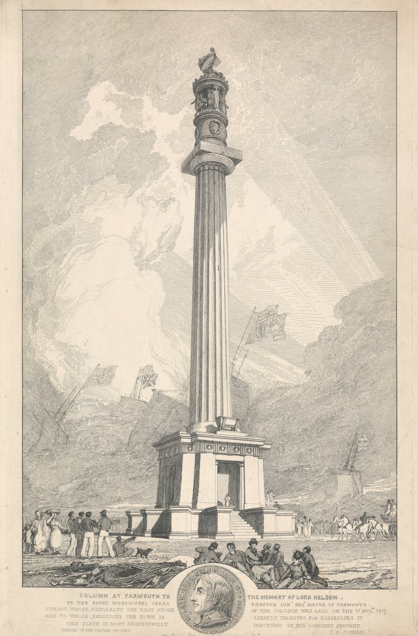 Kolumn i Yarmouth till minnet av Lord Nelson av John Sell Cotman