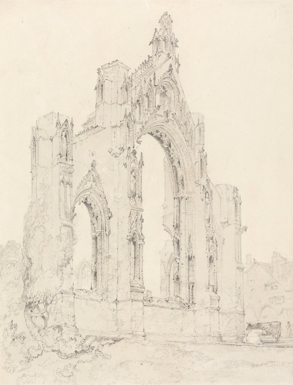 East End av Howden Church, Yorkshire av John Sell Cotman