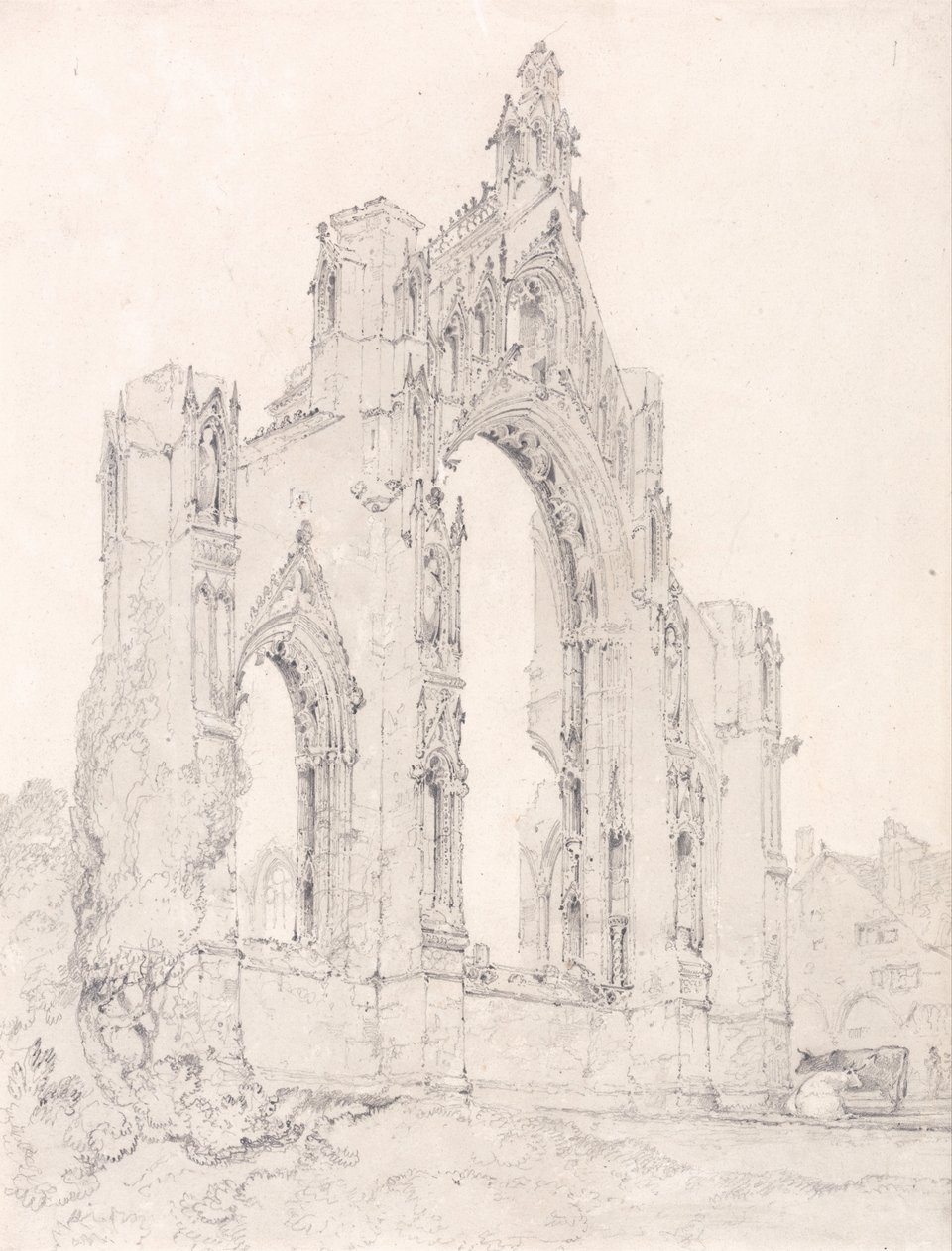 Östra änden av Howdens kyrka, Yorkshire av John Sell Cotman