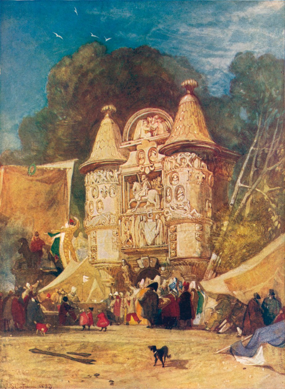 Porten till Abbey Aumale, Normandie, 1832 av John Sell Cotman