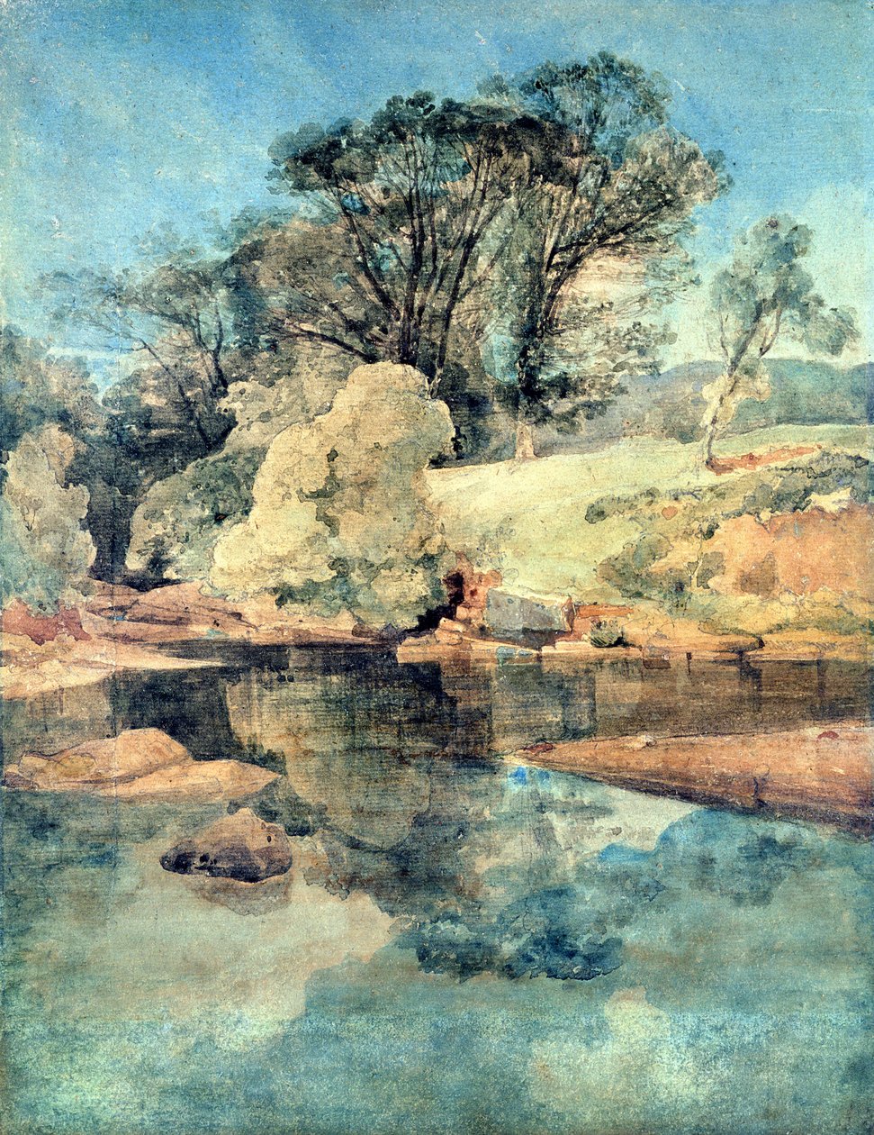 Hell Cauldron (penna & bläck och akvarell på papper) av John Sell Cotman