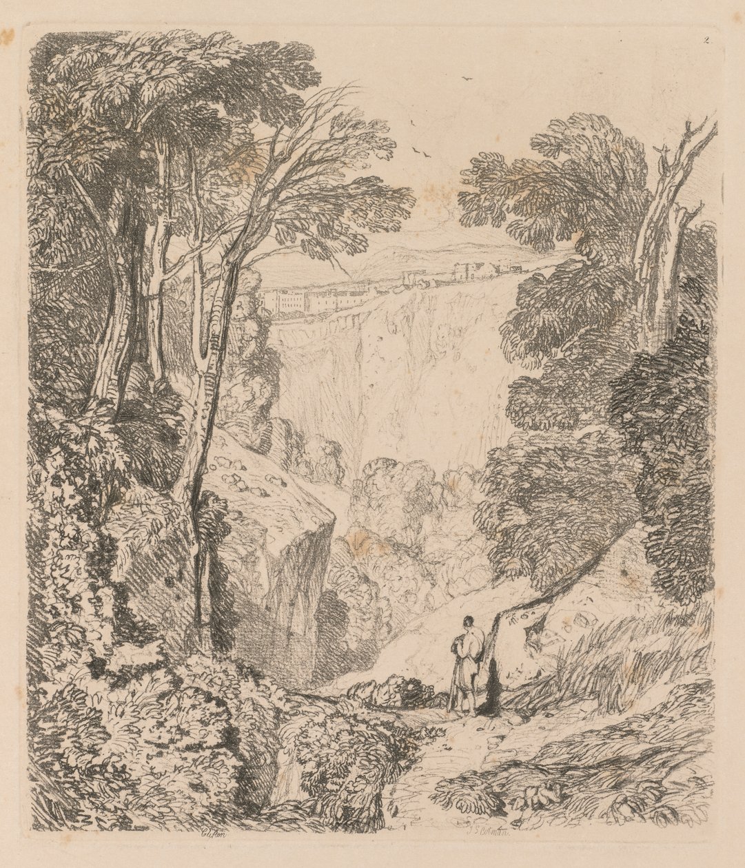 Liber Studiorum: Platta 2, View of Clifton av John Sell Cotman