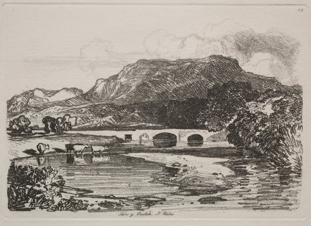 Studiebok: Tan y Beolch, North Wales av John Sell Cotman