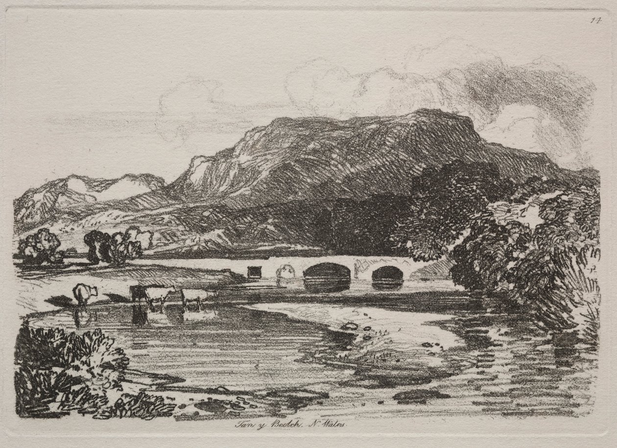 Studiebok: Tan y Beolch, North Wales, 1838 av John Sell Cotman