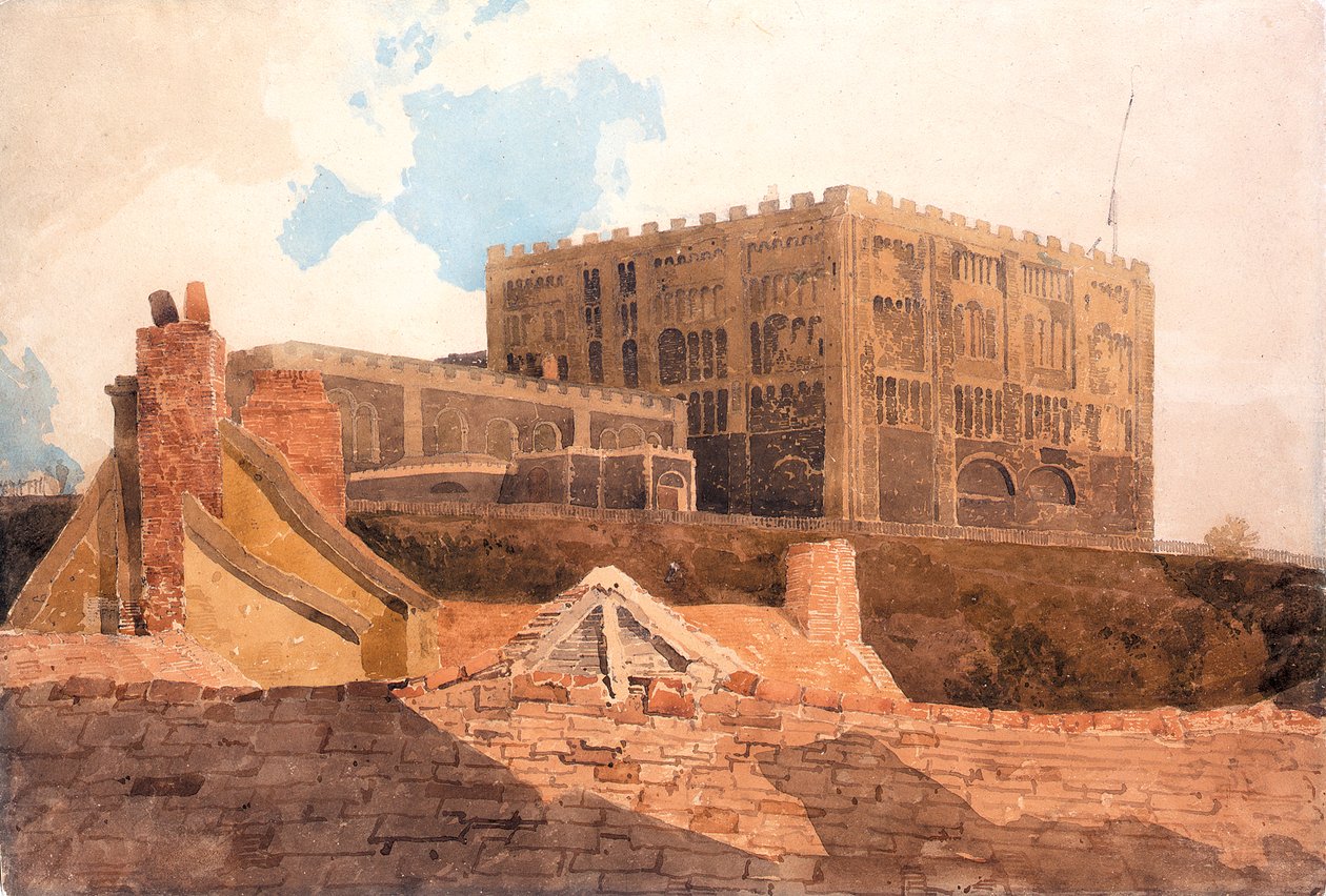 Norwich castle, ca 1808-9 (wc på papper) av John Sell Cotman
