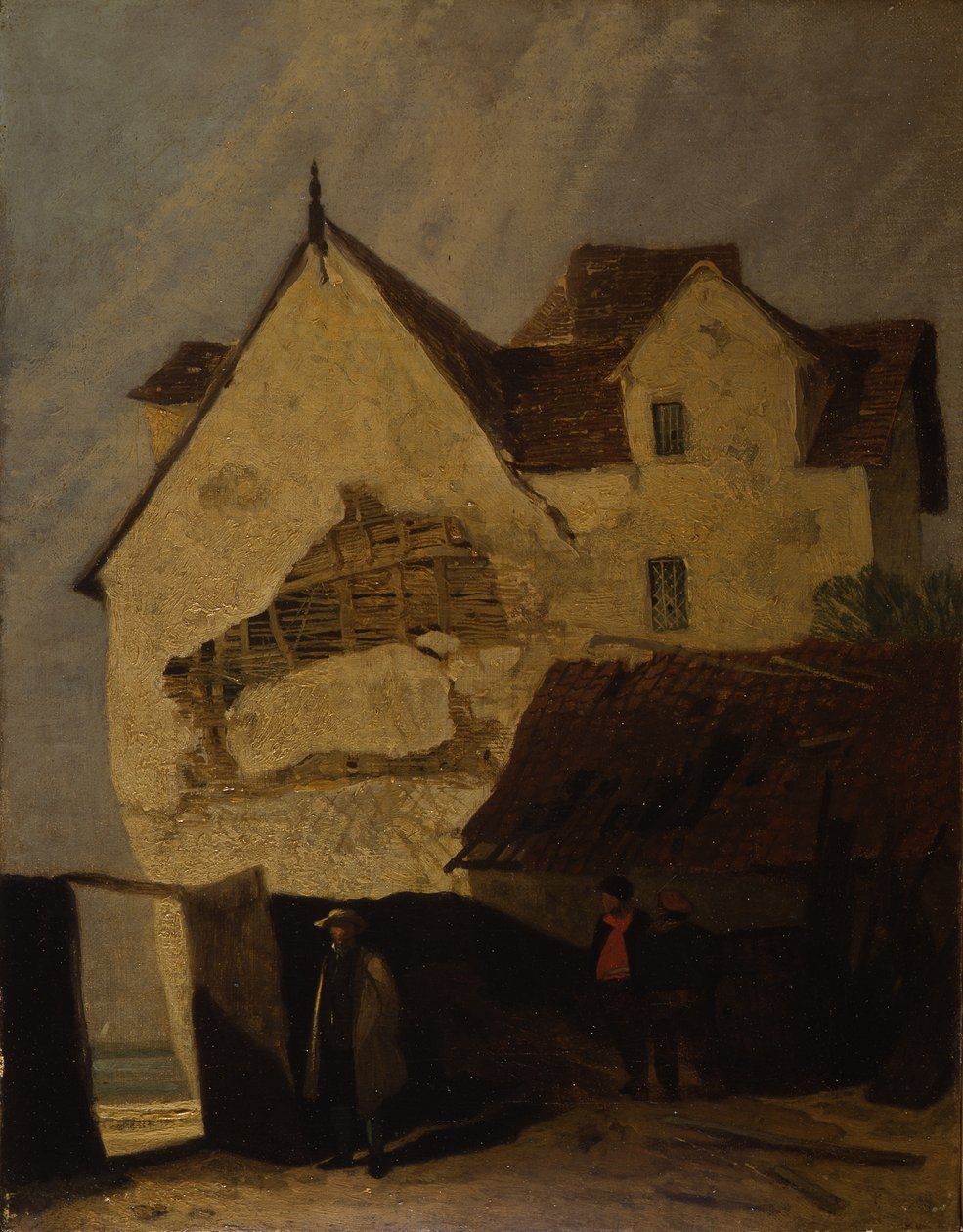 Gamla hus i Gorleston av John Sell Cotman
