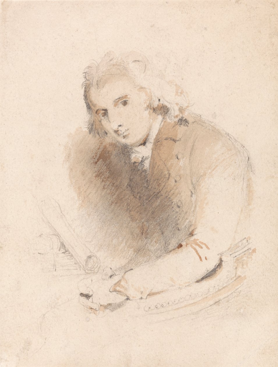 Porträtt av en lärd av John Sell Cotman