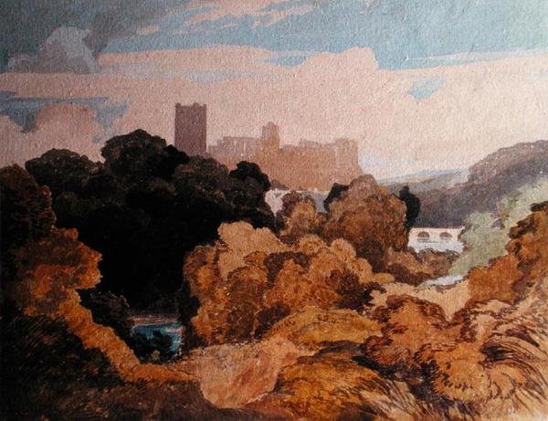 Richmond, Yorkshire (akvarell på papper) av John Sell Cotman