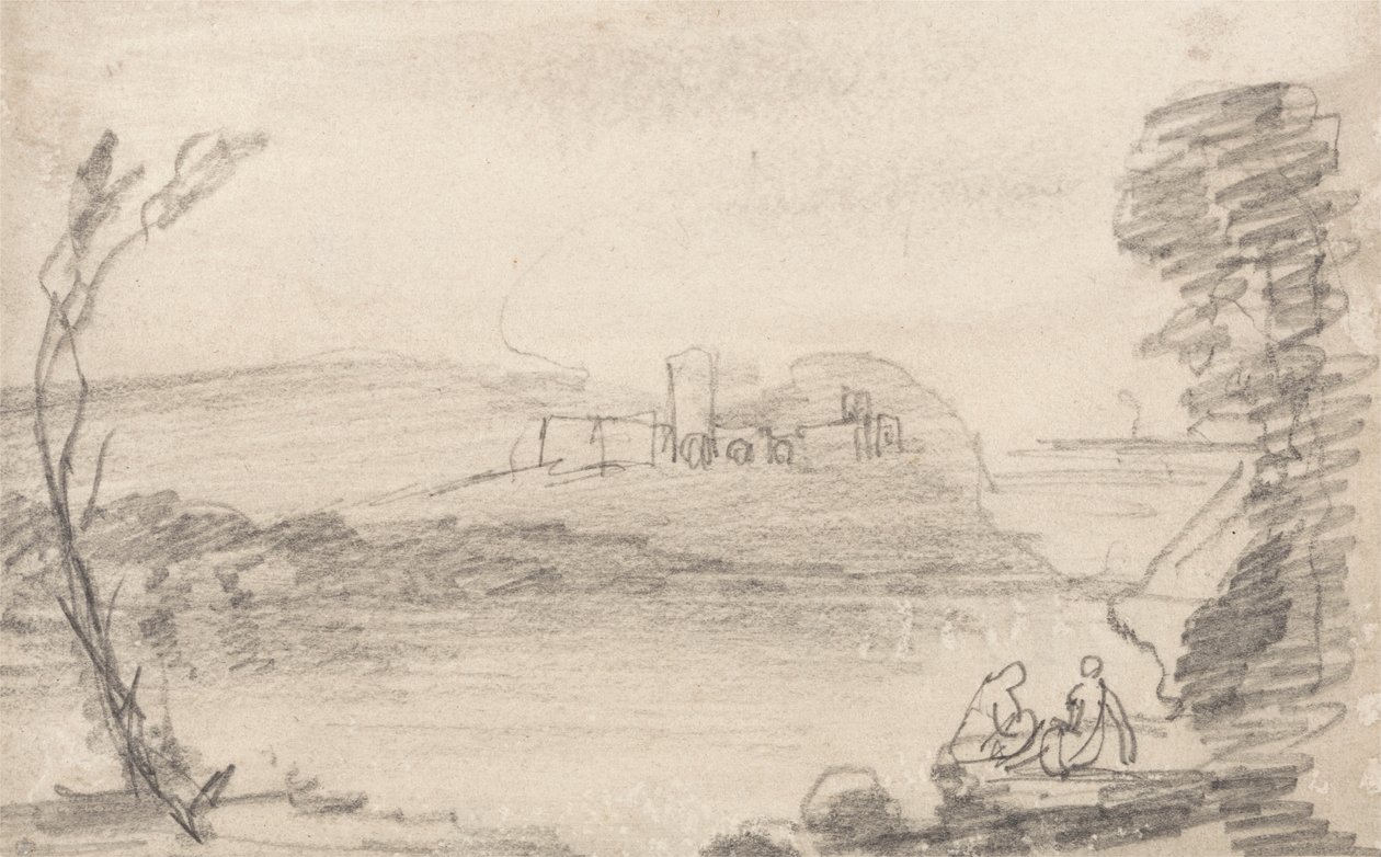Ruin on a Lake, på Richard Wilsons sätt av John Sell Cotman