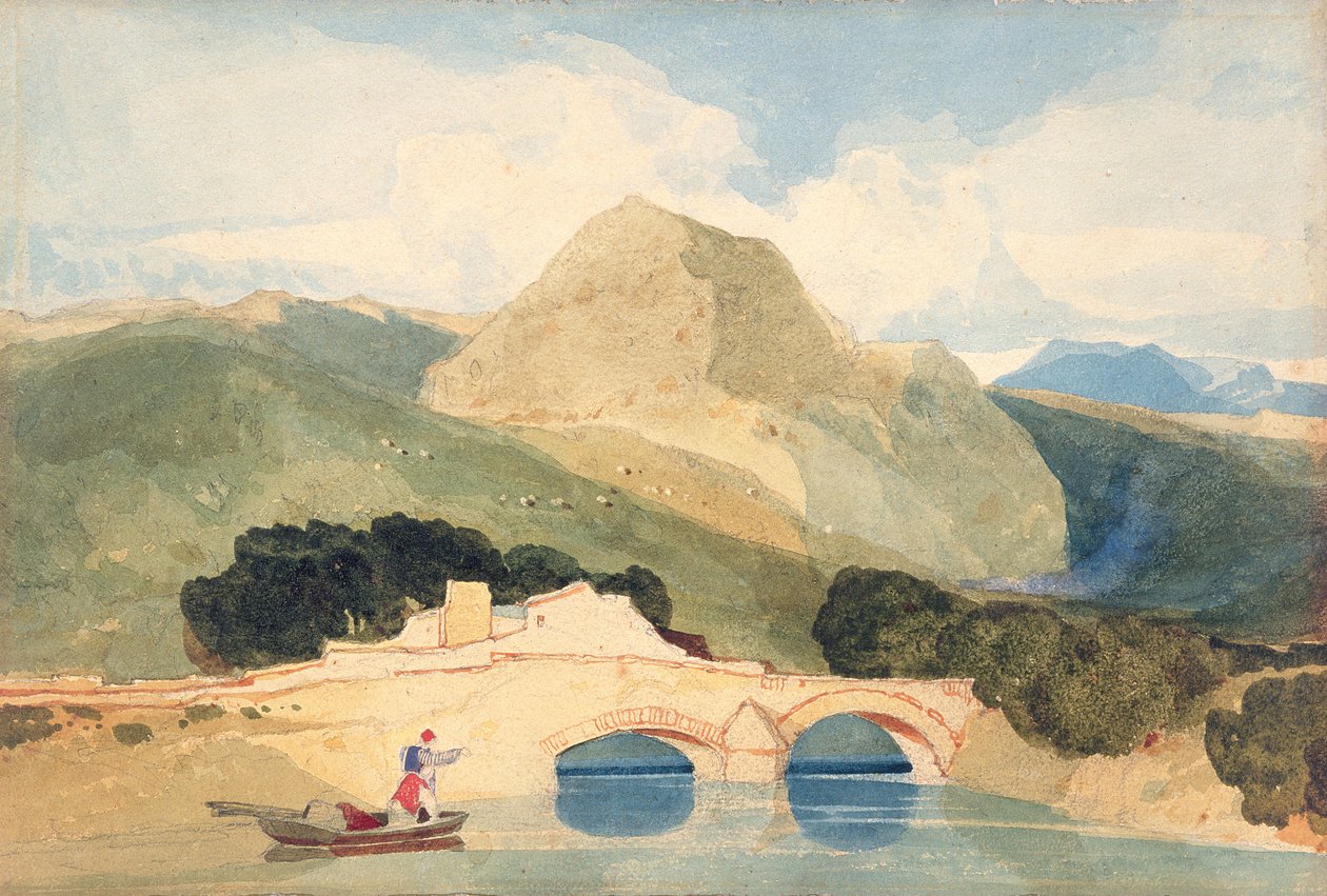 Tan-y-Bwlch (akvarell på papper) av John Sell Cotman