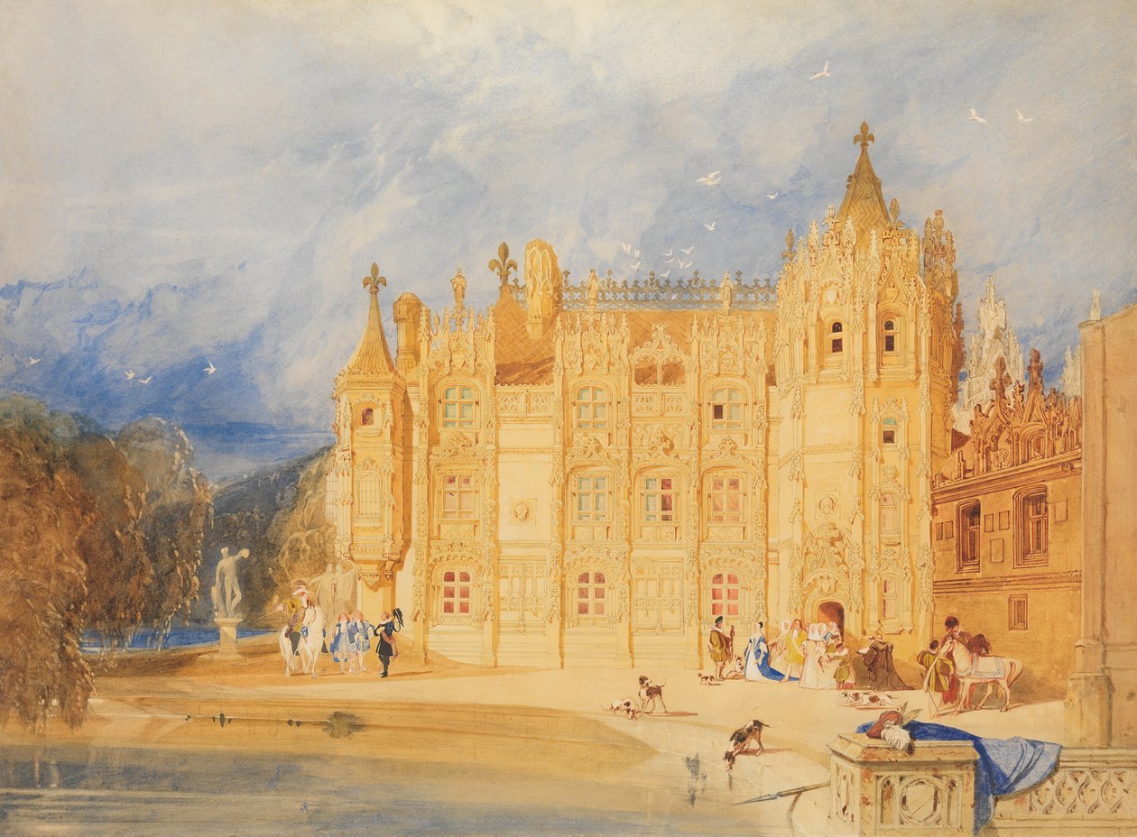 Abbatial House, Abbey of St. Ouen, Rouen, 1824-31. av John Sell Cotman
