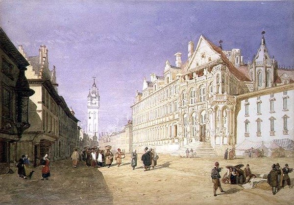 Hotel de Ville, Gent av John Sell Cotman