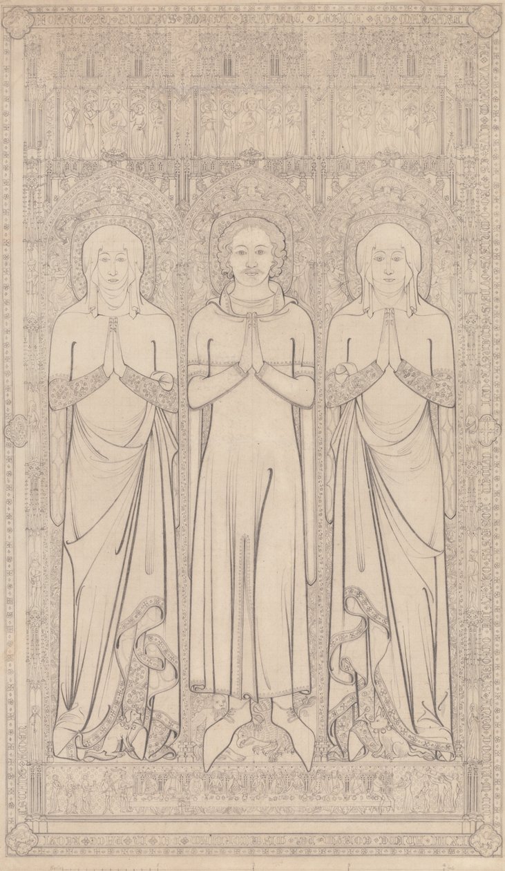 Robert Braunches och hans två hustrurs mässing i Saint Margaret